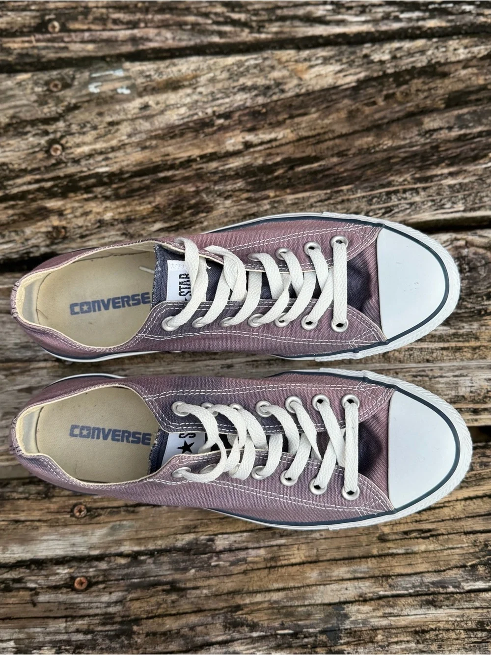 Converse Chuck Taylor All Star Unisex M-9 W-11 Blue Low Top Canvas Sneakers X2 - Picture 11 of 14